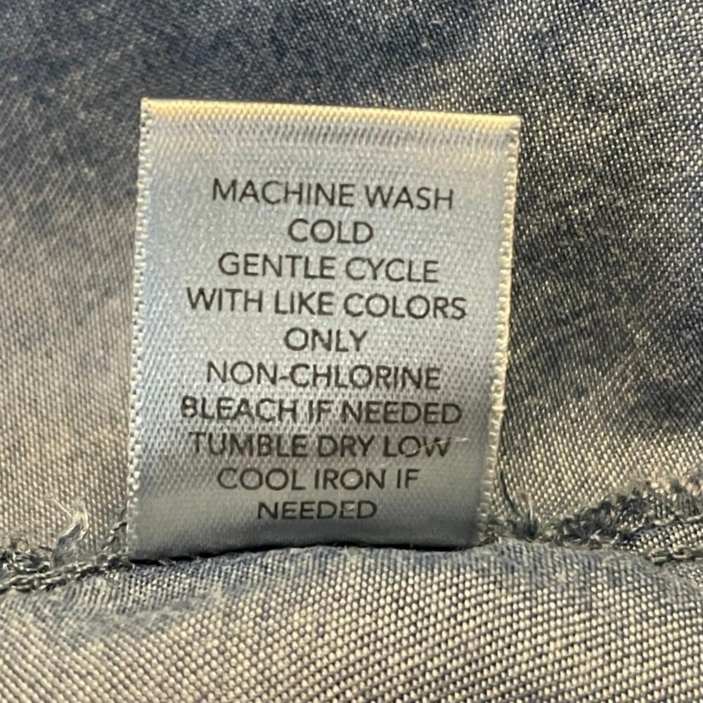 Christopher & Banks Chambray Button Down Shirt Dr… - image 7